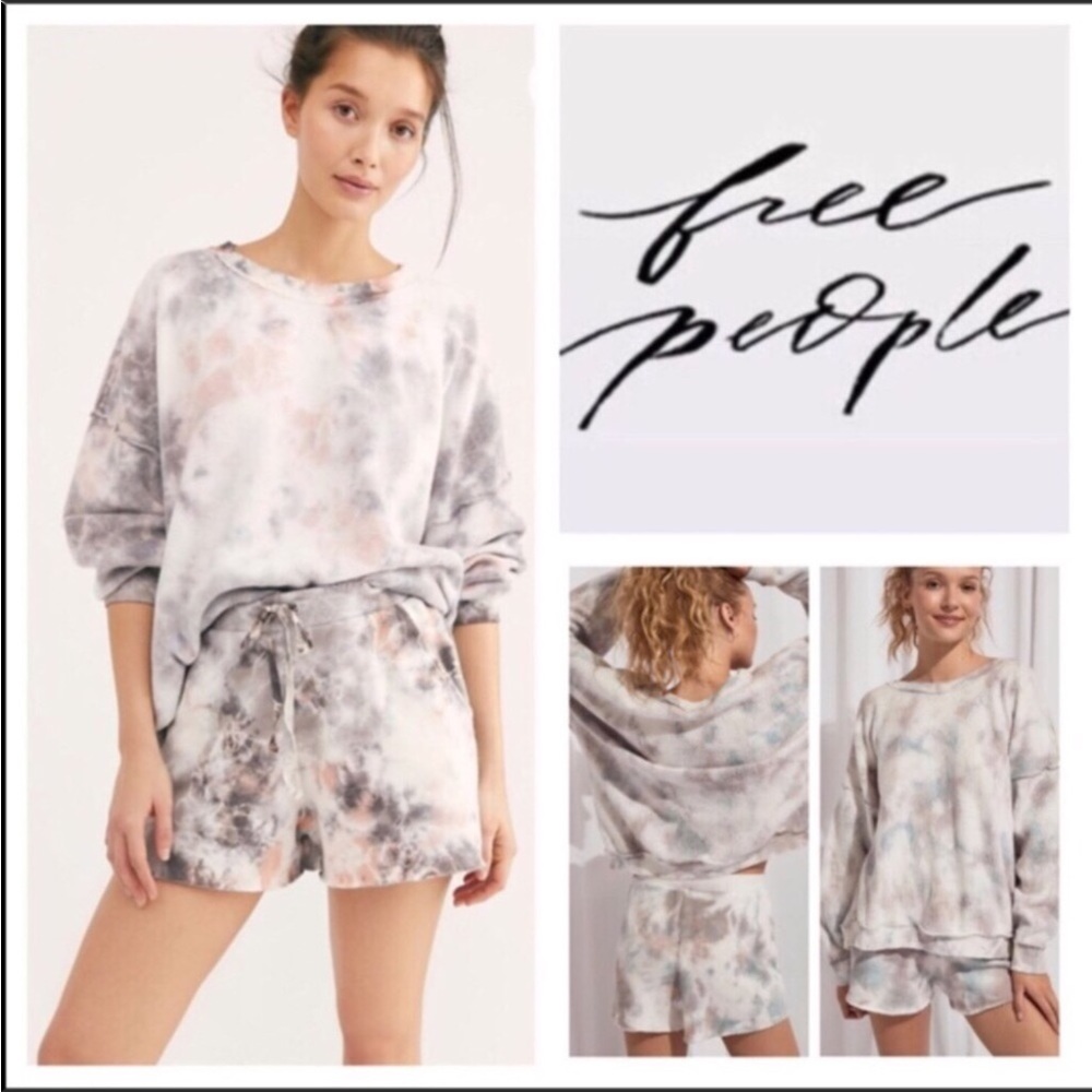 Free People Two-Piece Kelly Washed Short Set. NWT. - Picture 11 of 11